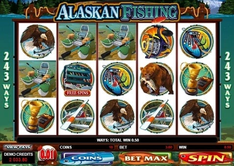 Выигрышная комбинация в слоте Alaskan Fishing